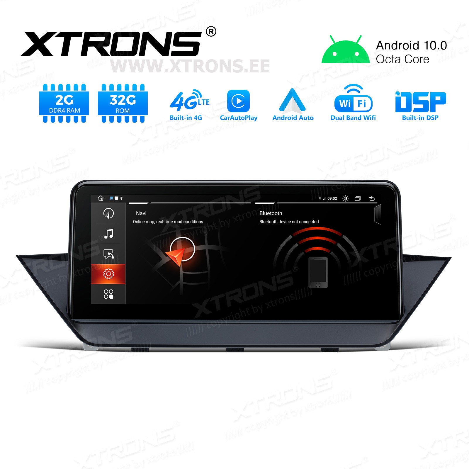 XTRONS QEB10X1CI 10 25 BMW X1 E84 Multimeedia Android 10 0 Octa Core