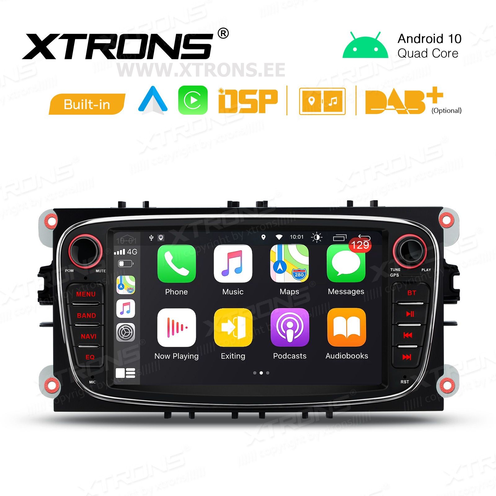 XTRONS PSF72FSFA_B 7.0" FORD Multimeedia Android 12.0 Quad-Core - XTRONS.EE