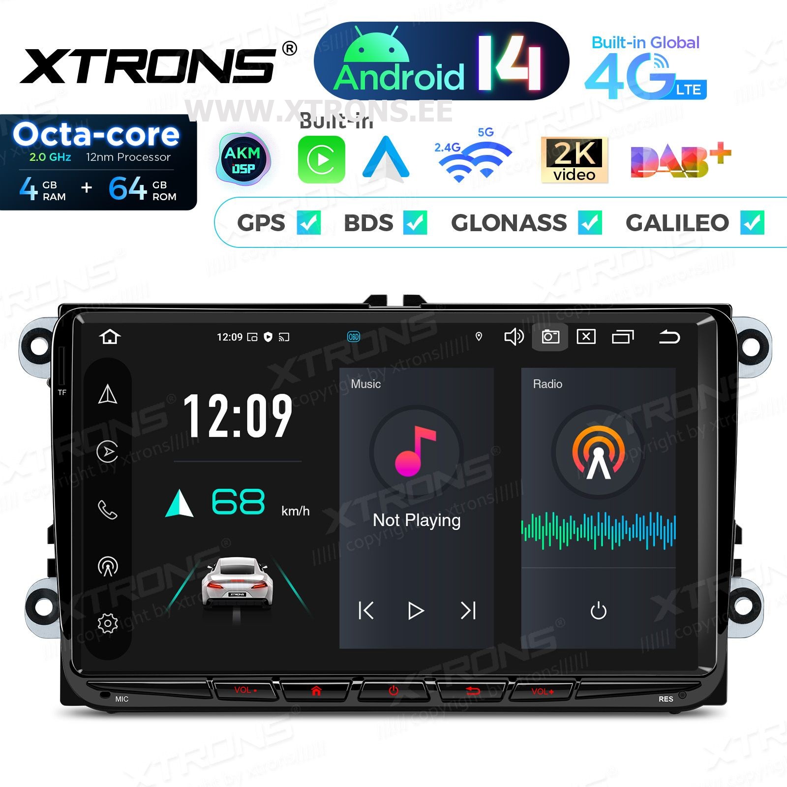 XTRONS PX94MTVDAB