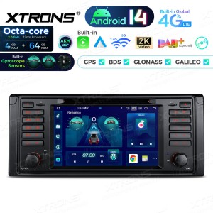 XTRONS PX7439BG 7.0" BMW E39 Multimeedia Android 14.0 Octa-Core 4G