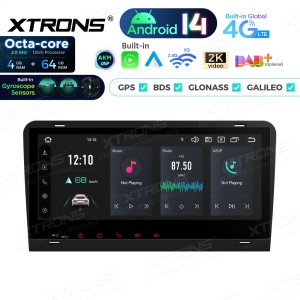 XTRONS PX84AA3LHG 8.8" AUDI A3, S3, RS3 Multimeedia Android 14.0 Octa-Core 4G