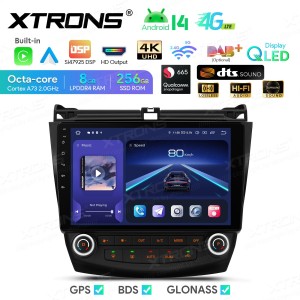 XTRONS IIQP14ACHLP 10.1" HONDA Accord Multimeedia Android 14.0 Octa Core 4G HDMI