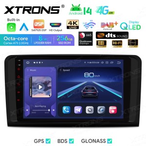 XTRONS IQP94M164P 9.0" Mercedes Benz W164, X164 Multimeedia Android 14.0 Octa Core 4G HDMI