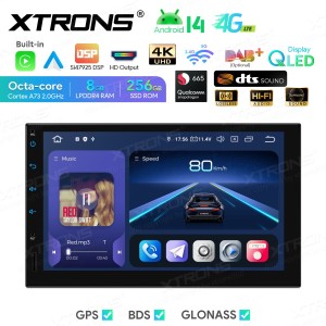 XTRONS TIQ742P 7.0" 2DIN Multimeedia Android 14.0 Octa Core 4G HDMI